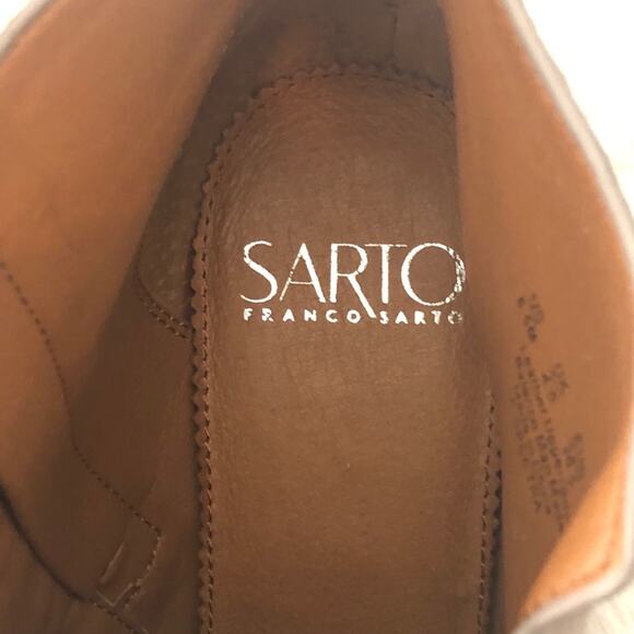 Sarto by Franco Sarto Spectra Tan Suede Pointed Toe Ankle Boots size 6.5 - Picture 3 of 16